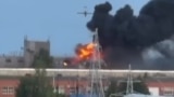 Украинский дрон "Лютый" за секунду до удара по заводу ВНИИР-ПРОГРЕСС в Чебоксарах