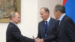 Президент России Владимир Путин, Николай Патрушев и Сергей Лавров