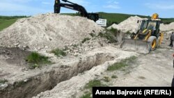Završena pretraga lokaliteta rudnika Štavalj u opštini Sjenica zbog informacije o potencijalnom mestu masovne grobnice, 25. maj 2022.