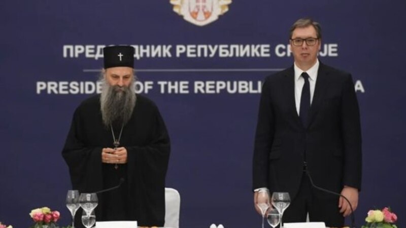 Vučić patrijarhu rekao da  zapadne sile ubrzano rade da reše 'kosovski čvor'