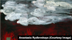 Картина художницы из Беларуси Анастасии Рыдлевской о войне в Украине