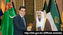 Президент Туркменистана Гурбангулы Бердымухамедов и Эмир Кувейта Сабах Аль-Ахмад Аль-Джабер Аль-Сабах