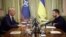 NATO Secretary-General Jens Stoltenberg (left) and Ukrainian President Volodymyr Zelenskiy meet in Kyiv in April.