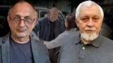 Палітоляг Аляксандар Марозаў, публіцыст, былы дэпутат Вярхоўнага Савету 12 скліканьня Сяргей Навумчык. Вызваленьне палітвязьняў. Ілюстрацыйны каляж. 
