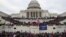 Washington, U.S. - Supporters of U.S. President Donald Trump gather in front of the U.S. Capitol Building 