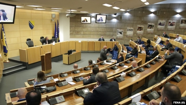 O novom povećanju penzija u Federaciji BiH će se 17. februara očitovati Dom naroda Parlamenta Federacije BiH (na fotografiji, septembar 2021.)