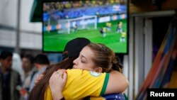 Бразилия-Германия учрашувидан суратлар