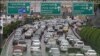 A common traffic jam in Tehran, Iran. 