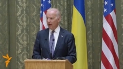 Biden, In Kyiv, Calls On Russia To 'Stop Talking And Start Acting'
