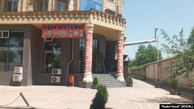 An Afghan cafe in Vahdat, a town outside Dushanbe.