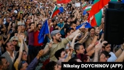 Демонстрация в подкрепа на правителството през юни 2022 г. Снимката е илюстративна.