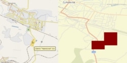 Пожар на шахте "Черкасская" в Зимогорье на картах FIRMS