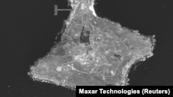 Острів Зміїний, супутниковий знімок 21 червня 2022 року