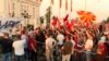 Thousands in Skopje Protest Against Compromise With Bulgaria Over EU Bid GRAB 1