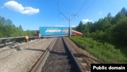 საილუსტრაციო ფოტო: ავარია რუსეთის რკინიგზაზე, 29 ივნისი, 2022