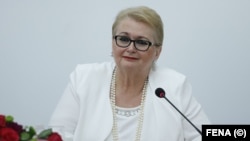 Bisera Turković, ministrica vanjskih poslova Bosne i Hercegovine, na konferenciji za medije 18. juna 2022. u Sarajevu