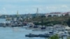 Two Russian cruise-missile submarines are shown moored in Sevastopol in June.