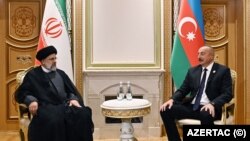Turkmenistan - Presidents Ilham Aliyev of Azerbaijan and Ebrahim Raisi of Iran meet in Ashgabat, 29Jun2022