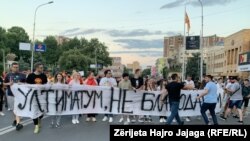 Dita e pestë e protestave kundër propozimit francez. Shkup, 6 korrik 2022.
