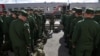 Regruti ruske vojske u bazi u Jegoršinu pre početka službe u oružanim snagama Rusije u junu.