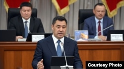 Kyrgyz President Sadyr Japarov (file photo)