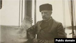 Фритьоф Нансен на борту "Корректа". 1913 г.