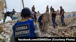 Ілюстраційне фото. Наслідки ракетного удару по Часовому яру, Донеччина, 10 липня 2022 року