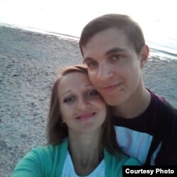 Дзьмітры Воўк з жонкай Маргарытай