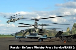 Российские ударные вертолеты Ка-52 активно используются в военных действиях против Украины