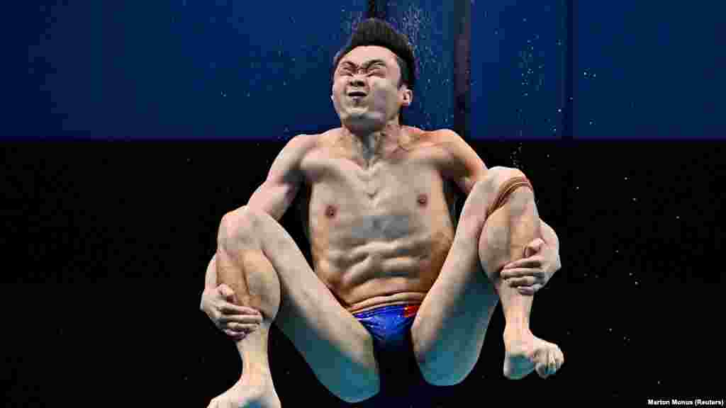 Kineski takmičar Yuan Cao na FINA-inom prvenstvu u Budimpešti, Mađarska, 28. juni 2022.