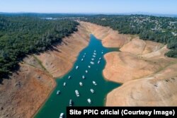 Institutul de Politici Publice din California stabilește prioritățile apelor. In imagine Lacul Oroville