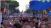 Pamje nga protesta e zhvilluar ne Tiranë, 7 korrik, 2022.
