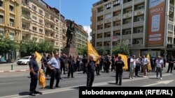 Протест на грански независен синдикат на полицијата