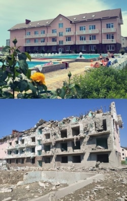 Последствия обстрела ракетами X-22 санатория в Одесской области