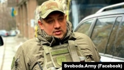 Командир батальйону «Свобода», капітан Національної гвардії України Петро Кузик