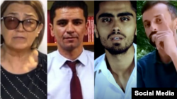 Арестованные гражданские активисты и журналисты: Ульфатхоним Мамадшоева, Фаромуз Иргашев, Хушом Гулом и Далери Имомали 