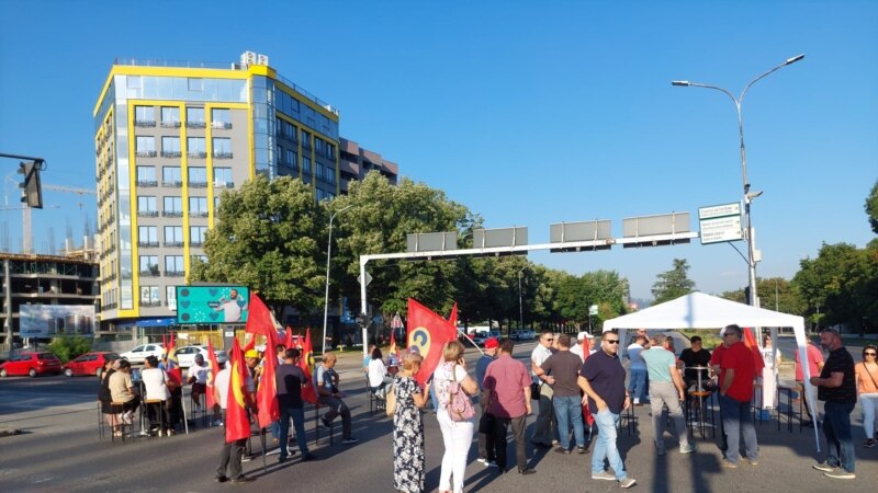 ССМ го блокира влезот на Скопје кај Автокоманда