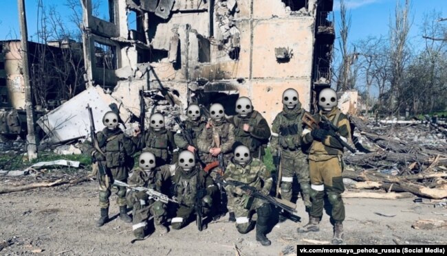 Морпехи 382-го батальона 810-й обрмп ЧФ РФ, фото из группы ВКонтакте «Морская пехота»