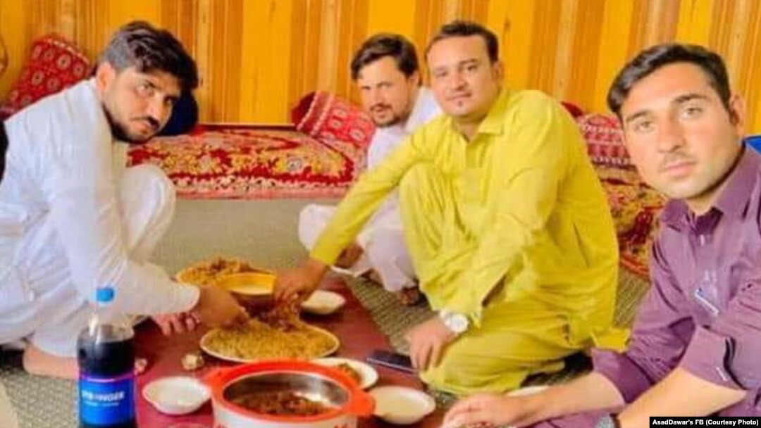 Moments after this lunch on June 19, these four members of the Youth of Waziristan NGO were gunned down as they got into their car. 