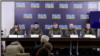 Andrei Pozdeyev (far right) and four other conscripts were put before the media in Kyiv on March 14 to embarrass the Kremlin, which had repeatedly denied conscripts were taking part in the war.
