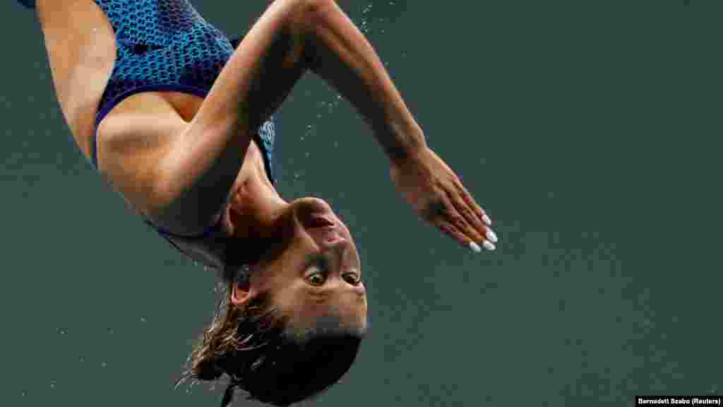 Američka takmičarka Daryn Wright tokom FINA-inog prvenstva u Budimpešti, Mađarska, 26. juni 2022.