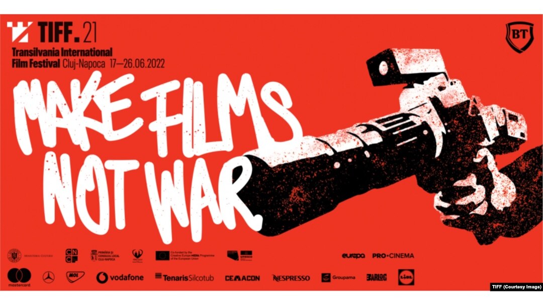 „Make films, not war!”, a fost sloganul Festivalului Internațional de Film Transilvania (TIFF).