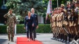 Novák Katalin új köztársasági elnök és Szalay-Bobrovniczky Kristóf, friss honvédelmi miniszter Budapesten, 2022. május 31-én.