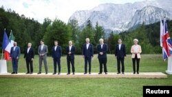رهبران گروه هفت در نشست خود در آلمان