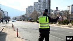 Полиција во Северна Македонија. 