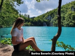 Sorina Severin la Parcul național Plitvice, Croația