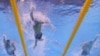 Swimmers compete in the men's 200-meter freestyle semifinal at the FINA World Championships in Budapest in June 2022.