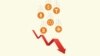 Infographic: Oscillations in cryptocurrency values. 