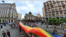 Mii de persoane au luat parte la un marș Pride LGBTQ la București, 9 iulie 2022.