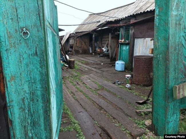 The family home in Seryodkina. Russian conscripts often come from the poorer, more remote regions of Russia.